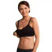 Carriwell Seamless Padded imetysliivit Mustat topatut imetysliivit S