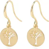 Pilgrim Elin Coin Earrings Gold-Plated - Gold - ONE SIZE