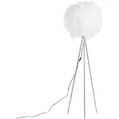 QAZQA Romanttinen lattiavalaisin valkoinen - Feather