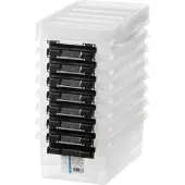 Orthex SmartStore Classic 4 L -säilytyslaatikko kannella, 8 kpl pakkaus