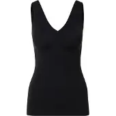 Schiesser Microware Strap Top With Removable Pads, Black - Invisible Soft - Black - 40