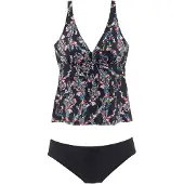 Petite fleur Tankini monivärinen / musta