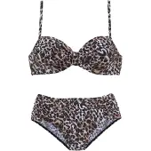 LASCANA Bikini vaaleansininen / ruskea / cappuccino / musta