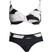 LASCANA Bikini musta / valkoinen
