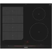 Siemens iQ700 EX675LEC1E - Induktioliesi - 4 levyä - Niche - leveys: 56 cm - syvyys: 49 cm - musta - ruostumattomasta teräksestä valmistettu sivuko...