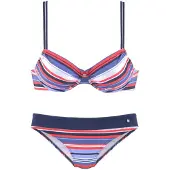 s.Oliver Bikini sininen / punainen / valkoinen