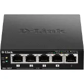 D-Link DGS-1005P/E - Hallitsematon 5-porttinen Gigabit PoE+ -kytkin, Musta