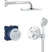 GROHE GROHTHERM SMARTCONTROL PERFECT SHOWER SET, 28.6 cm, 1.25 m, Wall, Chrome