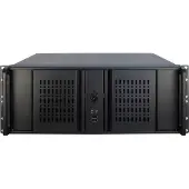 Inter-Tech 4U-4098-S, Teline, Palvelin, Musta, ATX, mikro ATX, Mini-ITX, Terästä, 4U (88887177)