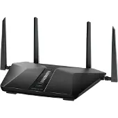 Netgear Nighthawk AX5400, Wi-Fi 6 (802.11ax), Kaksitaajuus (2,4 GHz/5 GHz), Ethernet LAN, Musta, Pöytäreititin (RAX50-100EUS)