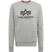 Alpha industries Collegepaita vaaleanharmaa / musta