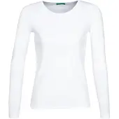 United Colors of Benetton T-Shirt L/S - White - L