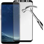 Prio 3D Samsung Galaxy S8 Karkaistu Panssarilasi - 9H - Musta