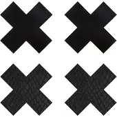Eye Candy Peekaboos Nipple Stickers Ristit 2 paria - Black