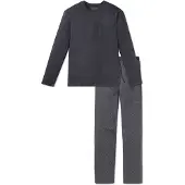 Schiesser Pyjama Long - Grey - S
