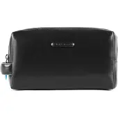 Piquadro Blue Square Toilettilaukku Nahka 25 cm Musta