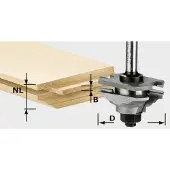 Festool Urosprofiilijyrsin HW S8 D46 x D12-FD