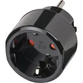 Brennenstuhl – Travel plug / travel adapter (travel socket adapter for: USA socket and Euro plug) (1508550)