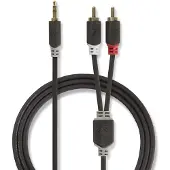 Nedis 3.5 mm - 2x RCA stereoaudiokaapeli