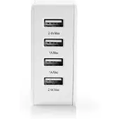 Nedis USB -latausasema, 4 USB-porttia, 4.8A