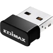 Edimax EW-7822ULC, Langaton, USB, WLAN, Wi-Fi 5 (802.11ac), 867 Mbit/s, Musta