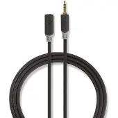 Nedis 3.5 mm uros - 3.5 mm naaras stereoaudiokaapeli