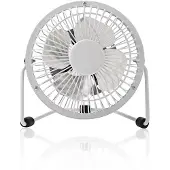 Nedis Pöytätuuletin | USB Virta | Halkaisija: 100 mm | 3 W | 1-Vaihteinen | Valkoinen