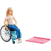 Barbie Fashionista-nukke pyörätuolilla