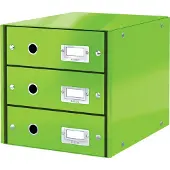 Leitz Click & Store WOW vetolaatikosto (3 ltk), 81 % kierrätyskartonki, Kartonki, 286 mm, 282 mm, 358 mm, 2,21 kg