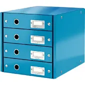 Leitz vetolaatikosto Click & Store 4-ltk WOW Sininen