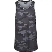 Urban Classics Paita 'Camo Mesh' harmaa / tummanharmaa / musta