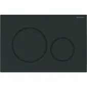 Geberit sigma20 toimilaatta levyn koko 246 x 164 x 12 mm tylsän musta/musta helppo puhdistaa päällystetty