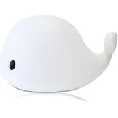 Filibabba Lattialamppu - Big LED Whale - 50 cm - Valkoinen - - OneSize - Lamput