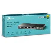 TP-LINK TL-SG116E, Hallitsematon, L2, Gigabit Ethernet (10/100/1000), Täysin kaksipuolinen