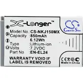 123accu Nikon EN-EL24 VFB11901 akku 850 mAh