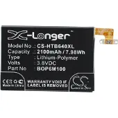 123accu HTC 0P6B640 0P8B200 HTC6515L akku 2100 mAh