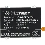123accu Asus ZenFone 5 A502CG Zenfone 5 Lite akku 2500 mAh