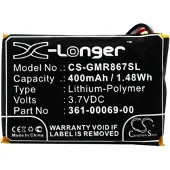 123accu Garmin 010-11867-10 010-11925-00 Barklimiter bark control colla Koiratutkan Akku