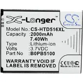 123accu HTC D316 D316d D516 akku 2000 mAh