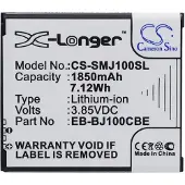 123accu Samsung Galaxy J1 akku 1850 mAh