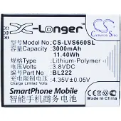123accu Lenovo S660 S668T akku 3000 mAh