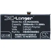123accu Huawei Honor 7 Ascend G628 akku 3050 mAh