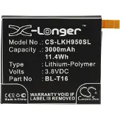 123accu LG G Flex 2 H950 H955 akku 3000 mAh
