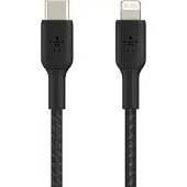 Belkin BOOST CHARGE Lightning - USB-C kaapeli punottu, 1m, musta