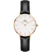Daniel Wellington Petite 28 Sheffield Rg White - Black - 28 mm