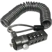 Logilink NBS004, 1,8 m, Yhdistelmälukko, Sinkittyä terästä, Musta