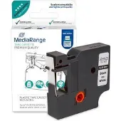 MediaRange MRDY45013, Musta, Itse kiinnittyvä tulostintarra, Kiinteä, Dymo LabelManager 100, 160, 210D, 220P, 260P, 280, 350, 350D, 360D, 420P, 450D,