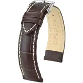 Hirsch Modena ruskea nahkaranneke 1030 28 10 18mm