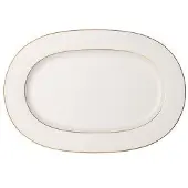 Villeroy & Boch Anmut Gold -tarjoiluvati, 41 cm Valkoinen