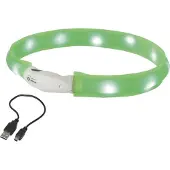 Nobby LED halsbånd wide VISIBLE S Grøn